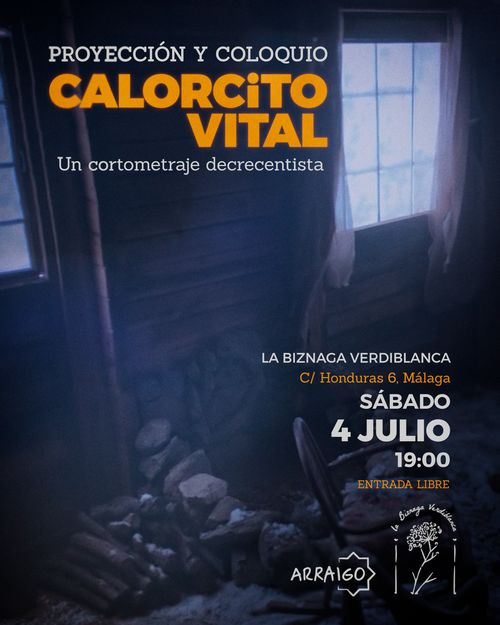 Proyección y Coloquio - CALORCITO VITAL: Un cortometraje decrecentista