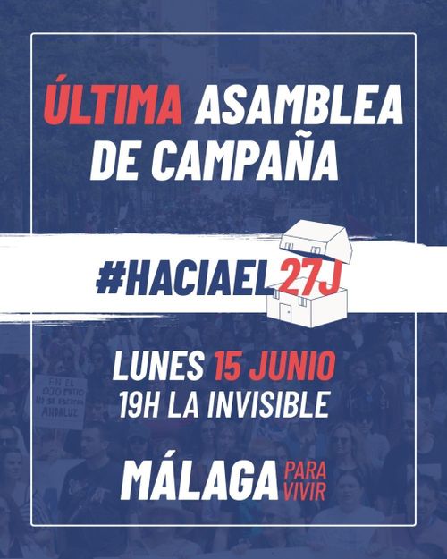 ÚLTIMA ASAMBLEA DE CAMPAÑA #HaciaEl27J
