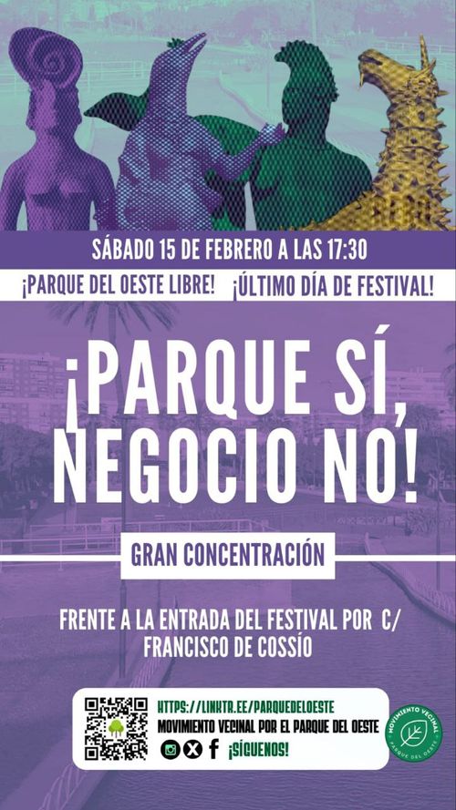 Gran Concentración por el Parque del Oeste