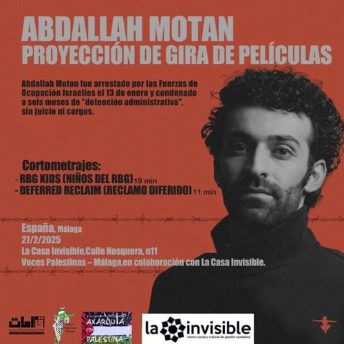 Cinefórum por Palestina: ABDALLAH MOTAN 