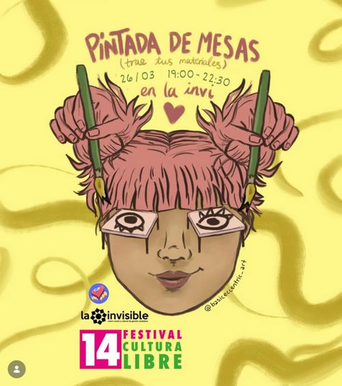 Pintada de mesas en La Invisible