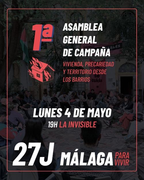 MÁlaga para Vivir: 1ª ASAMBLEA DE CAMPAÑA #HaciaEl27J