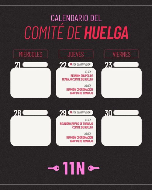 Grupos de Trabajo Comité de Huelga