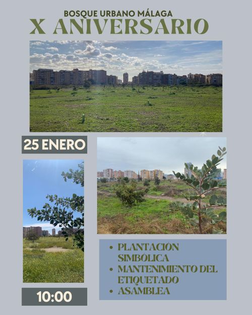 X Aniversario Bosque Urbano Málaga