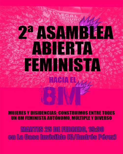 2ª Asamblea Feminista Abierta: Hacia el 8M